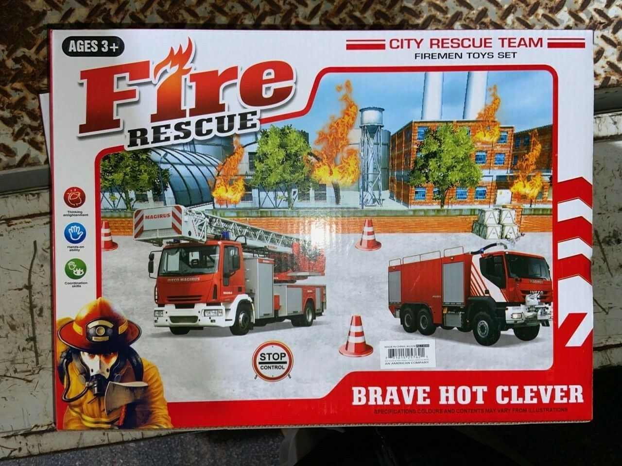 Fire Rescue Team Play Set - Firemen Toys Set - GREAT GIFT!