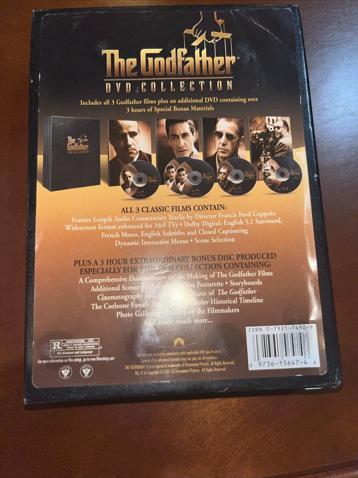 The Godfather DVD Collection (DVD, 2001, 5-Disc Box Set) Tested