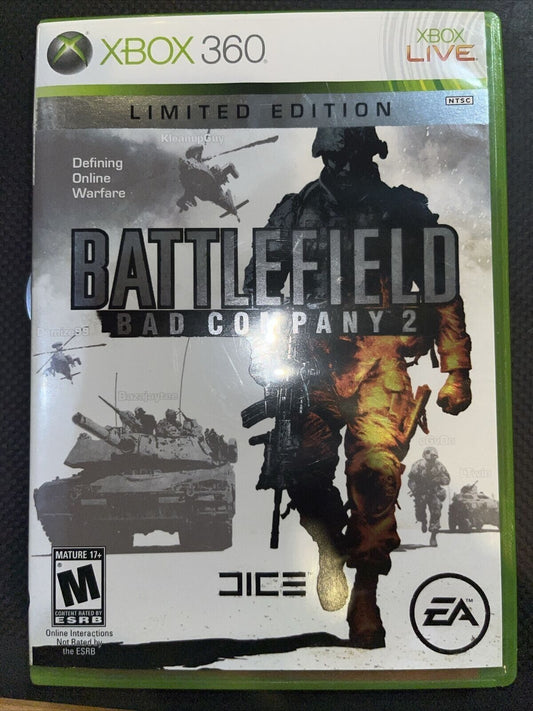 Battlefield: Bad Company 2 (Microsoft Xbox 360, 2010) TESTED. NEW CASE.