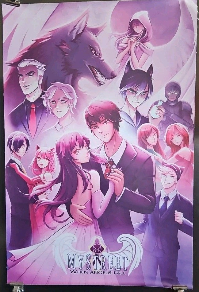 Aphmau Mystreet When Angels Fall Canvas Poster Wall Art 15.5 x 23.5