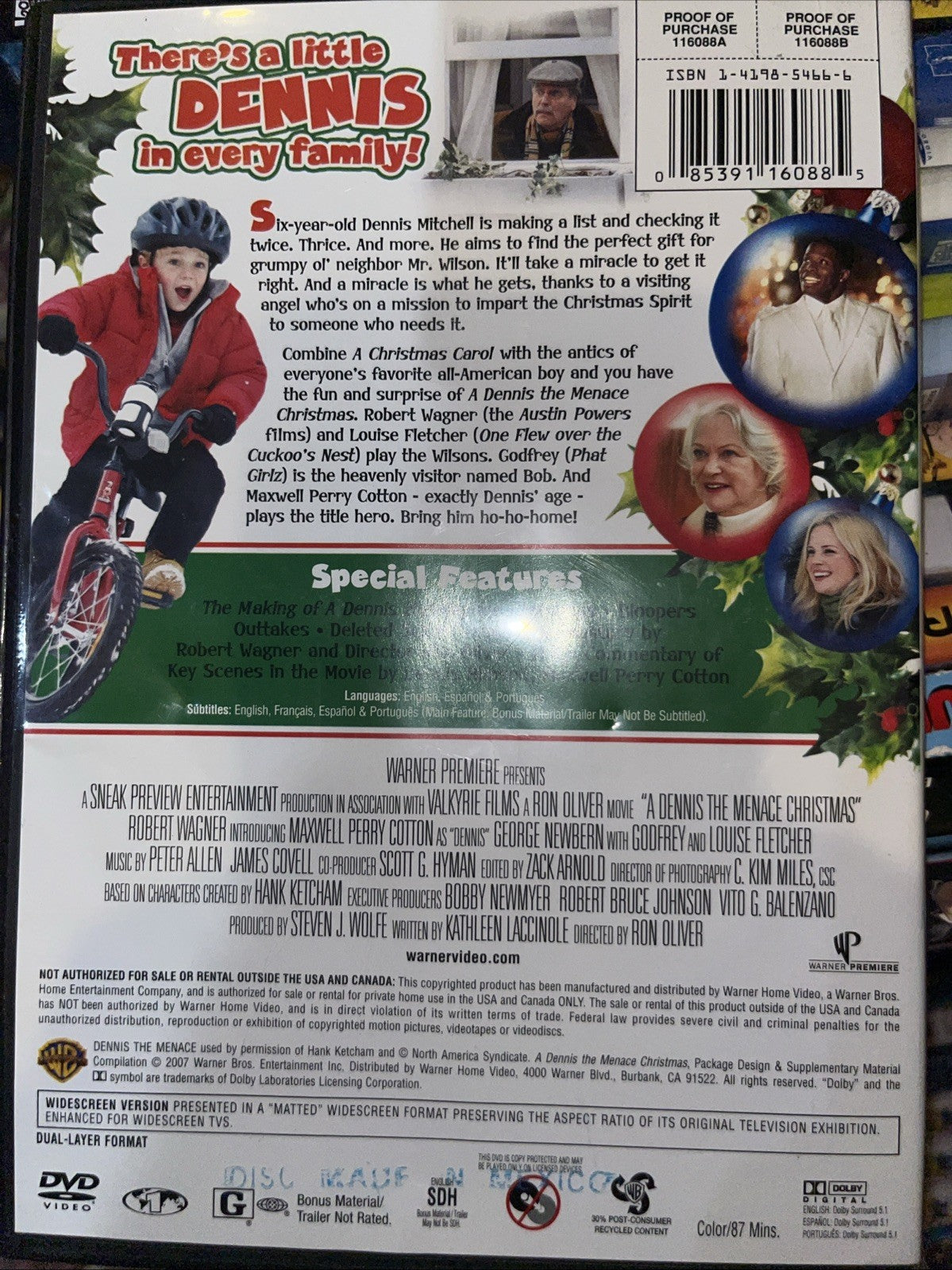 A Dennis the Menace Christmas (DVD, 2007) Sealed. No Digital Download