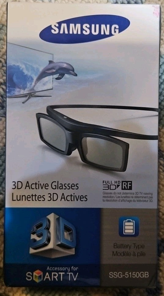 Samsung SSG-5150GB 3D Active Glasses - Black. Open Box