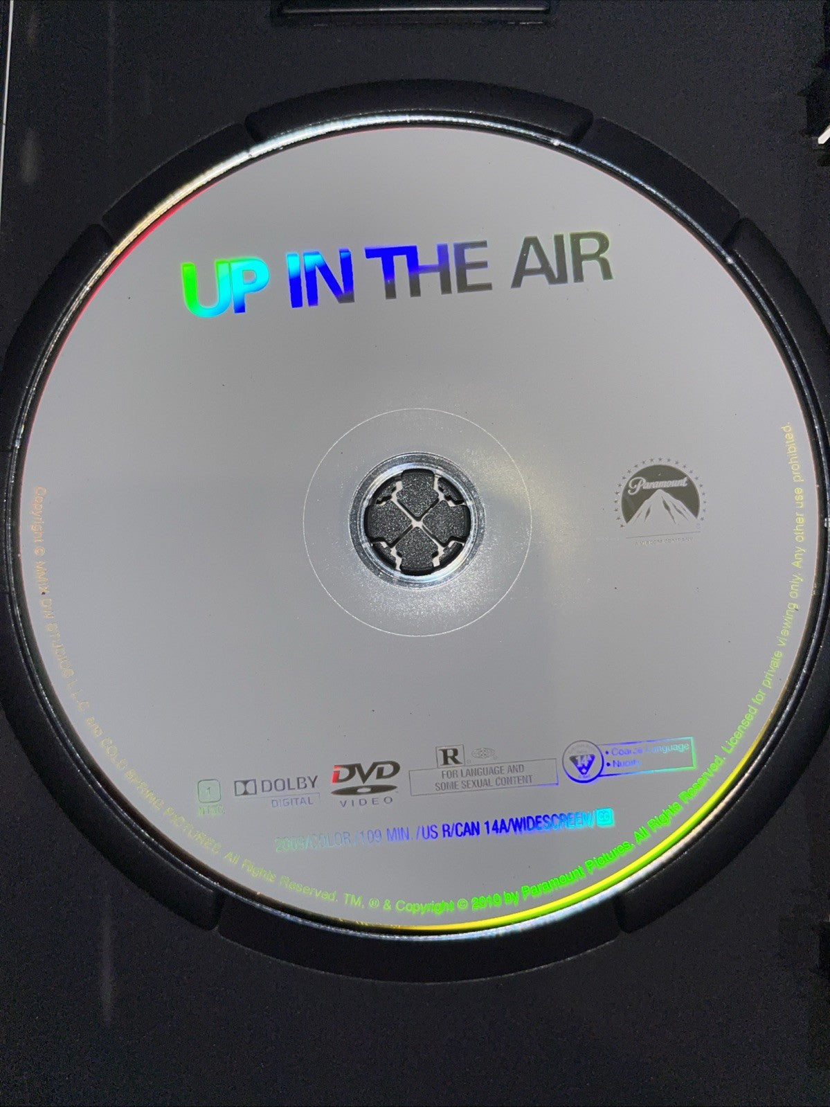 Up in the Air (DVD, 2010) Tested. New Case. Resealed. Remainder Mark