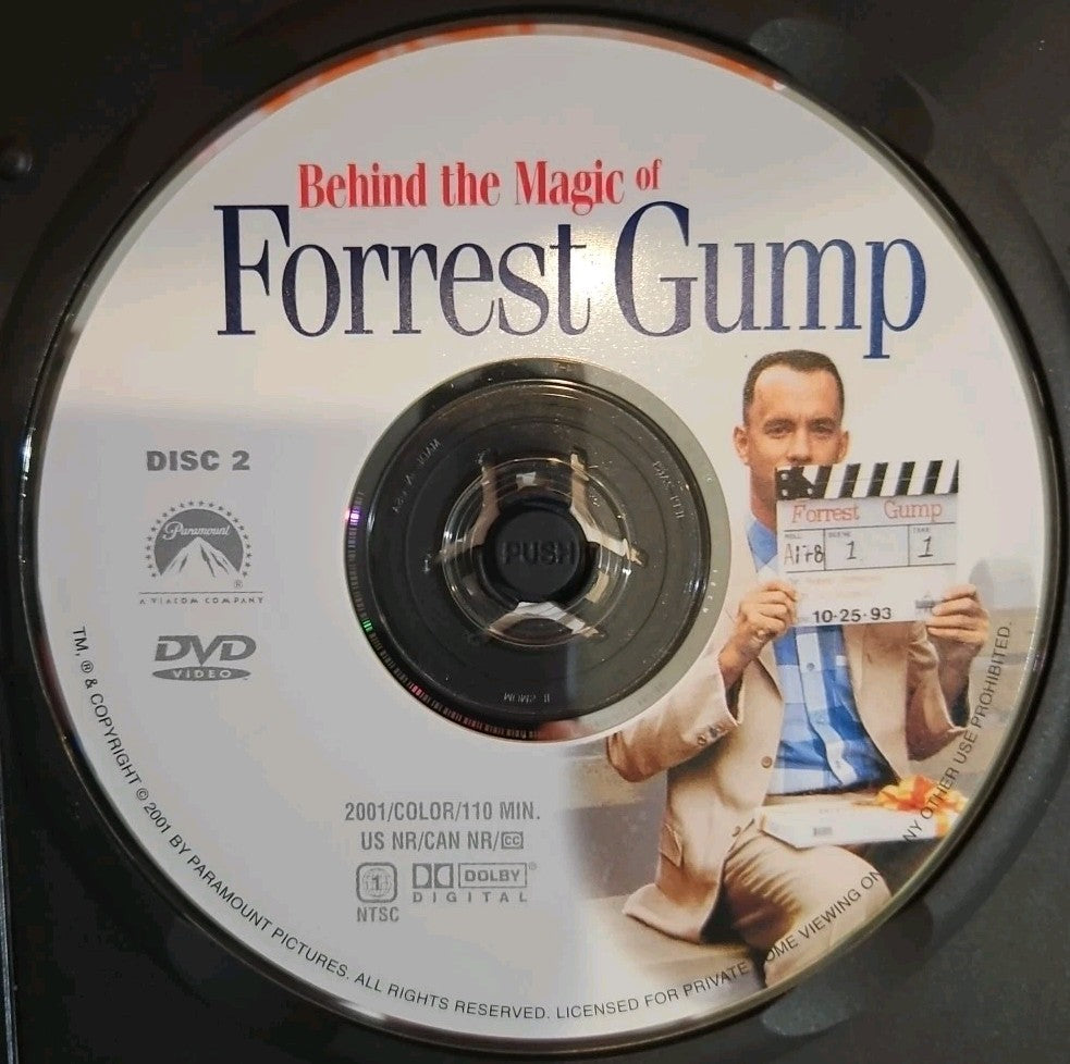 Forrest Gump (DVD, 1994) Slim Case. Cropped Artwork.  Tested