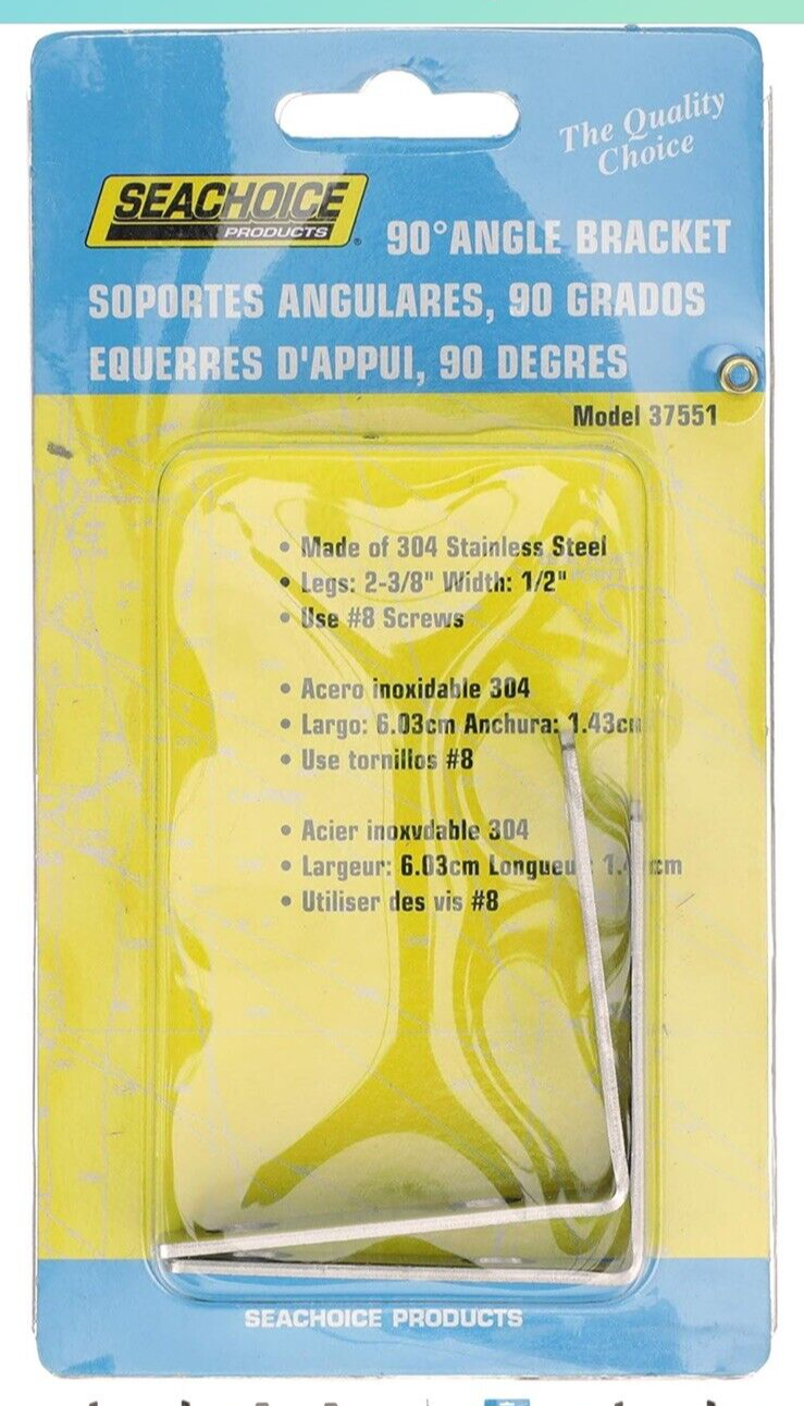 Seachoice S/S Angle Bracket (2/Pk) 37551