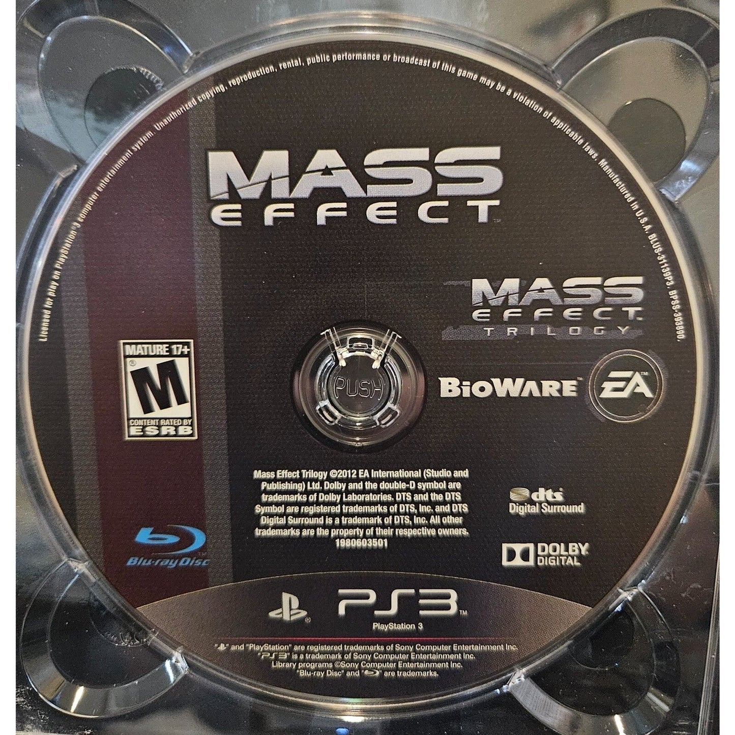 Mass Effect 3 (PS3) Missing Sleeve. Tested. No scratches. 