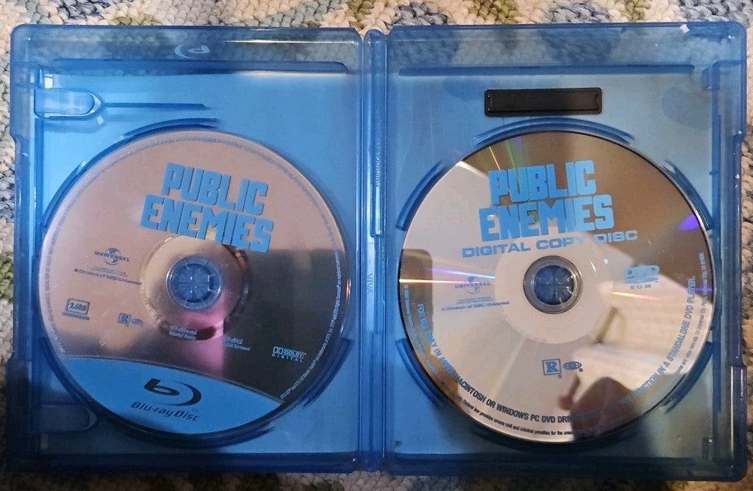 Public Enemies (Blu-ray, 2009) Tested. Artwork Damage