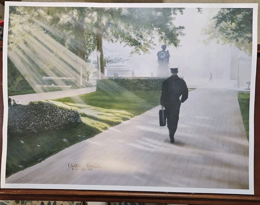 "Morning" United States Naval Academy Print 17.5" x 23.5" By CDR Walter Gordon