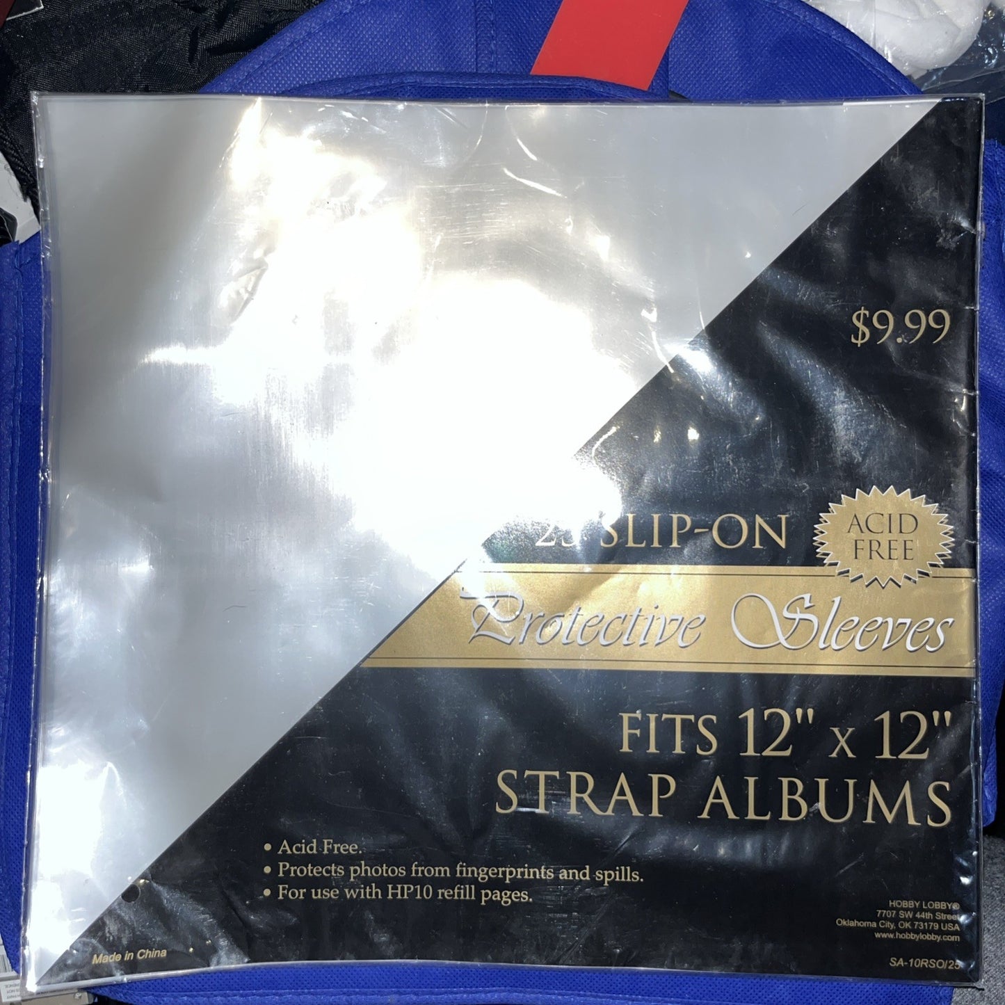 12”x 12” Acid Free Protective Sleeves HP10 Refill 25 Pack