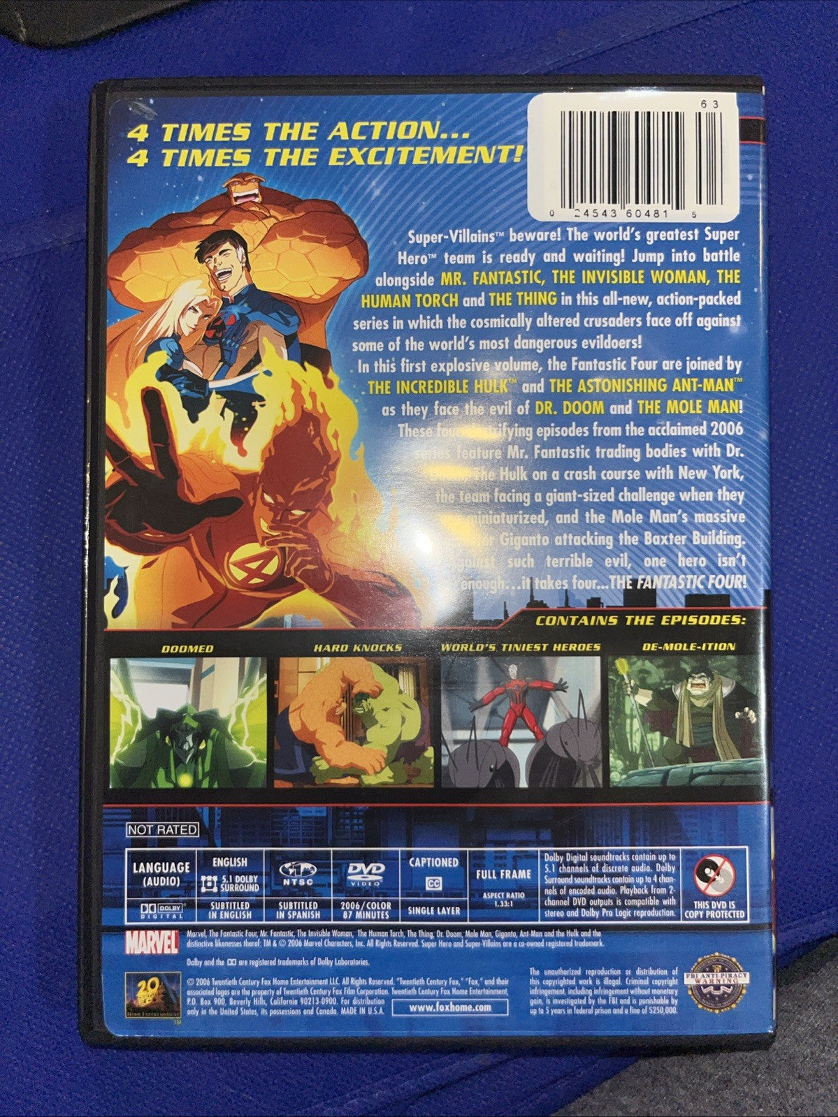 Fantastic Four: Worlds Greatest Heroes - Volume 1 (DVD, 2007)