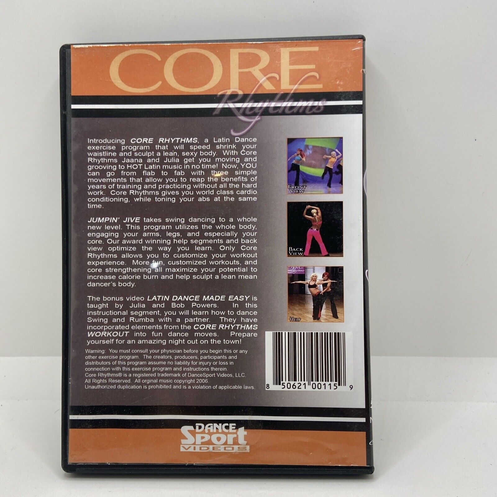 Core Rhythmns: Dance Exercise Program- Jumpin Jive-2006 DVD fitness
