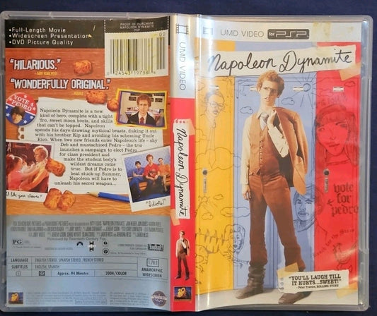 Napoleon Dynamite (UMD PSP) No Game. Case & Box Art