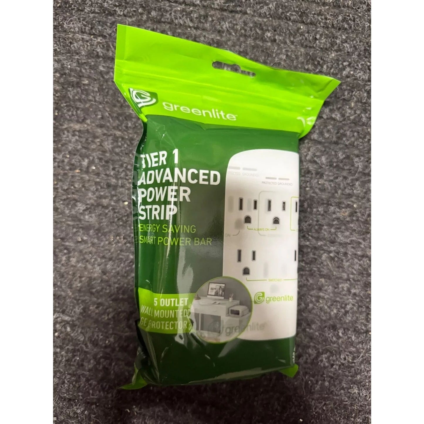 Smarthome Greenlite Advanced Power Strip - 5 Port/Outlet - Brand New Sealed