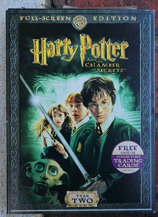 Harry Potter & the Chamber of Secrets (DVD) No Trading Cards. Single Disc Tested