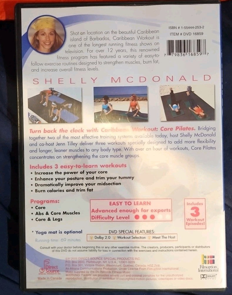 Caribbean Workout - Core Pilates (DVD, 2006)