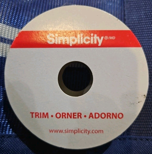 Simplicity Trim, Silver 5 mm Metallic Cord Trim Great for Apparel,Home 