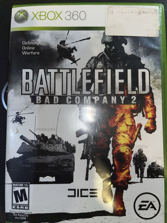 Battlefield: Bad Company 2 (Microsoft Xbox 360, 2010)