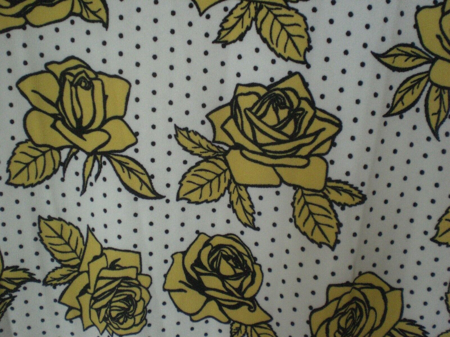 NWT LuLaRoe Dani Maxi Dress White with Black Dots Yellow Floral SMALL