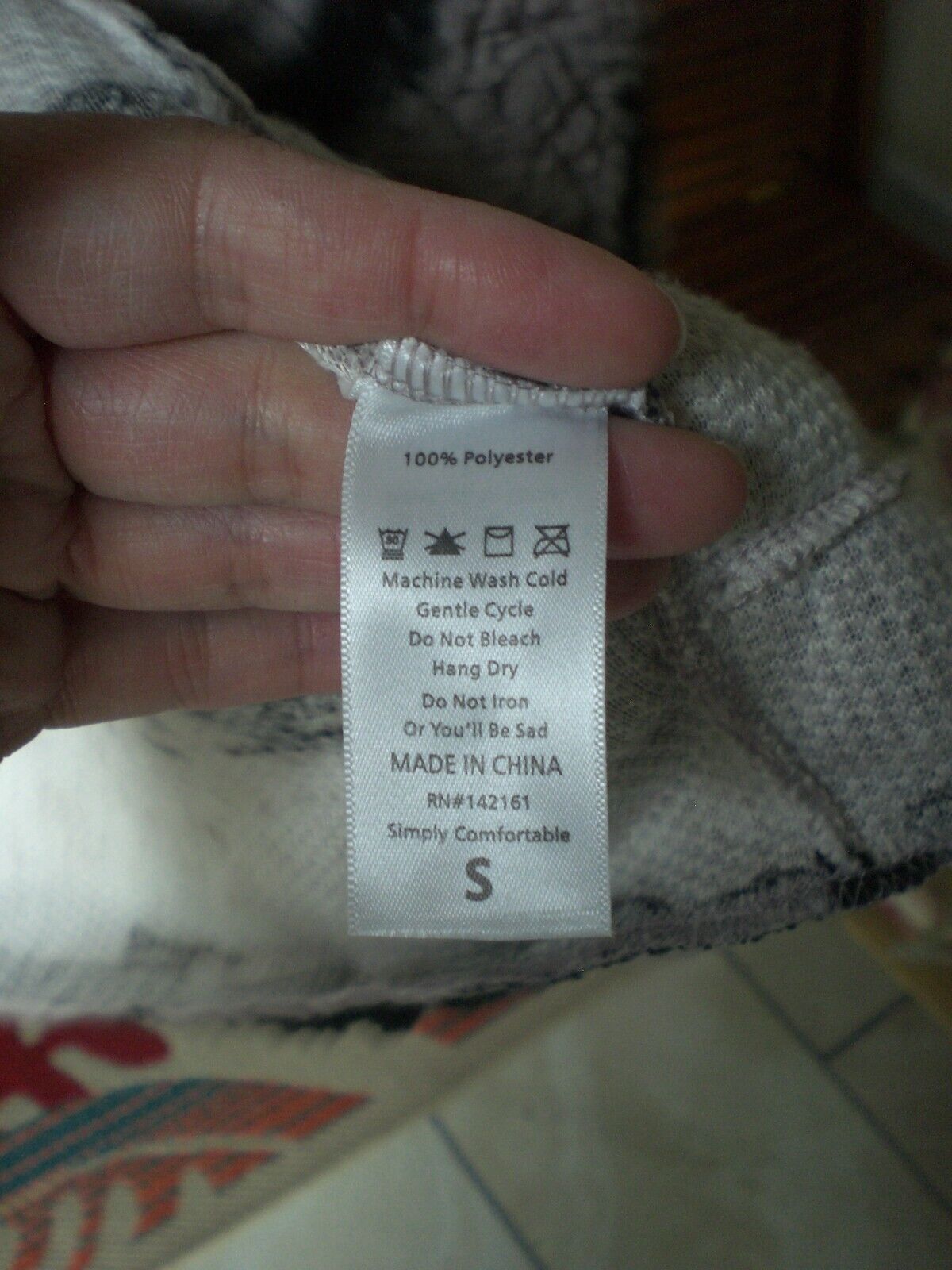 LuLaRoe Teddy Bear Jacket Purple with Black Stripes SMALL