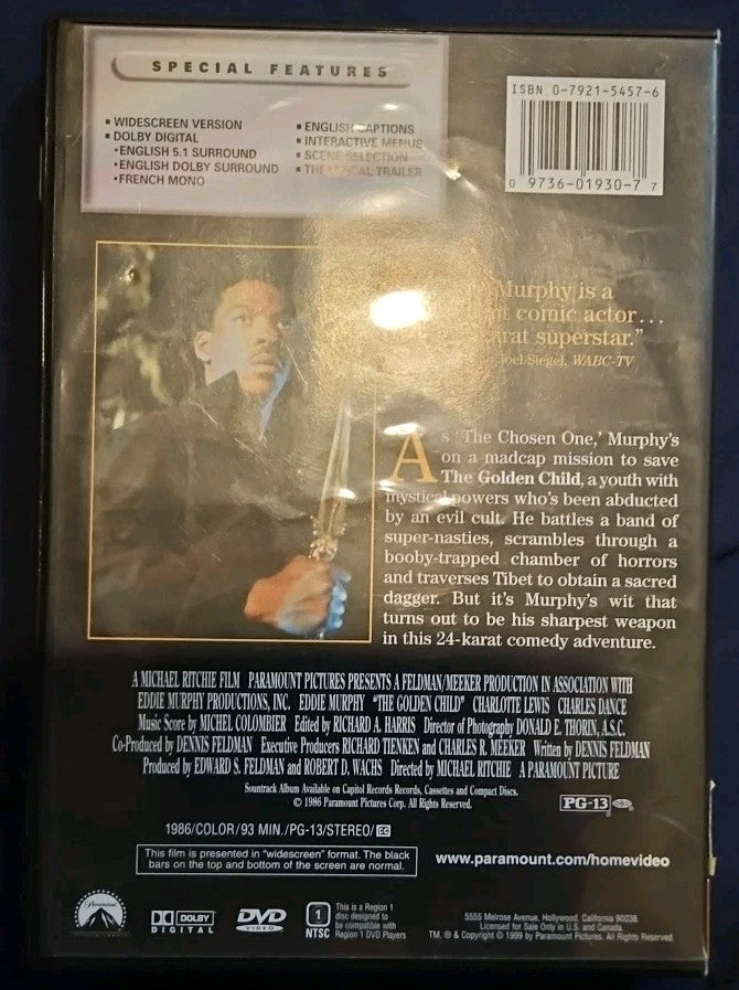Golden Child (DVD, 1986) New Sealed