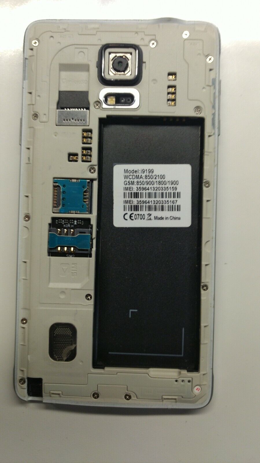 Tengda i9199 Band 2G Android Smartphone (Unknown Carrier) - !! For Parts Only !!