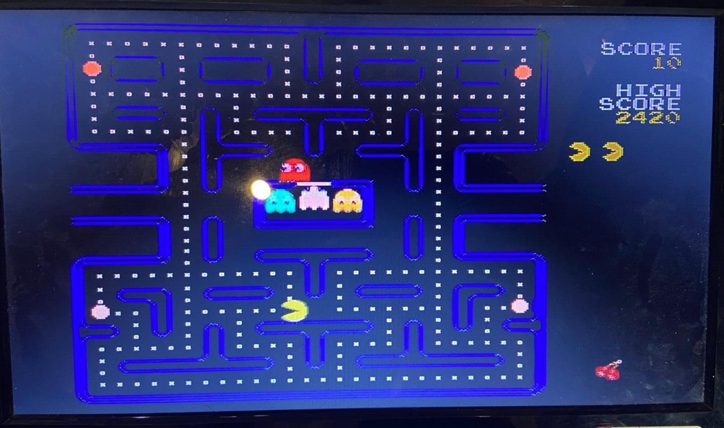 2007 Jakks Pacific Namco Pac-Man 8 Games in 1 Plug and Play TV Games Built In