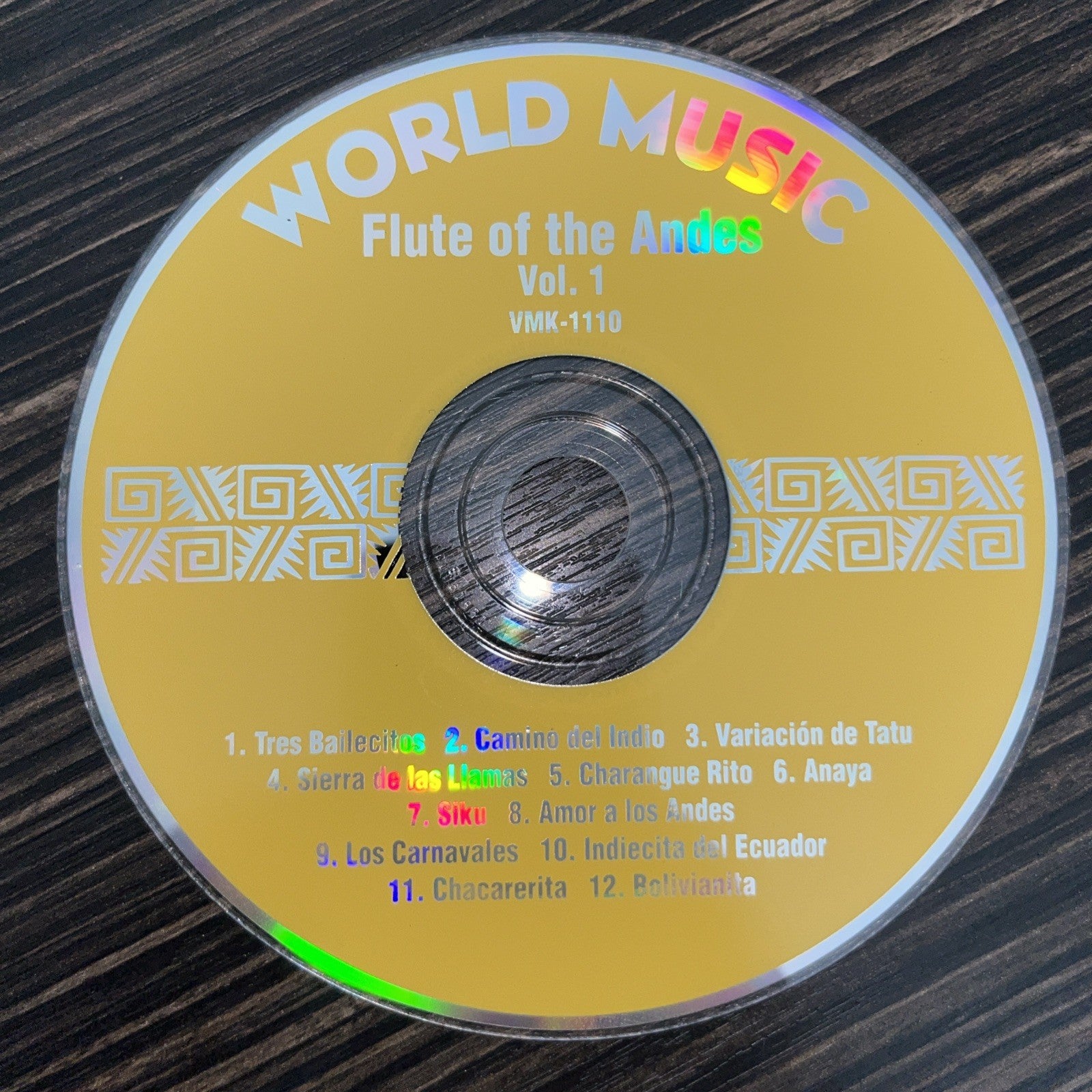 World Music Flute Of The Andes Volume One Cd Disc Only Tested No Scratches