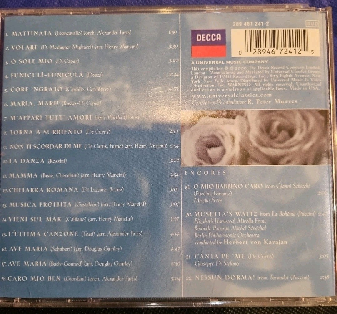 Italian Wedding Favorites by Luciano Pavarotti (CD, 2000)