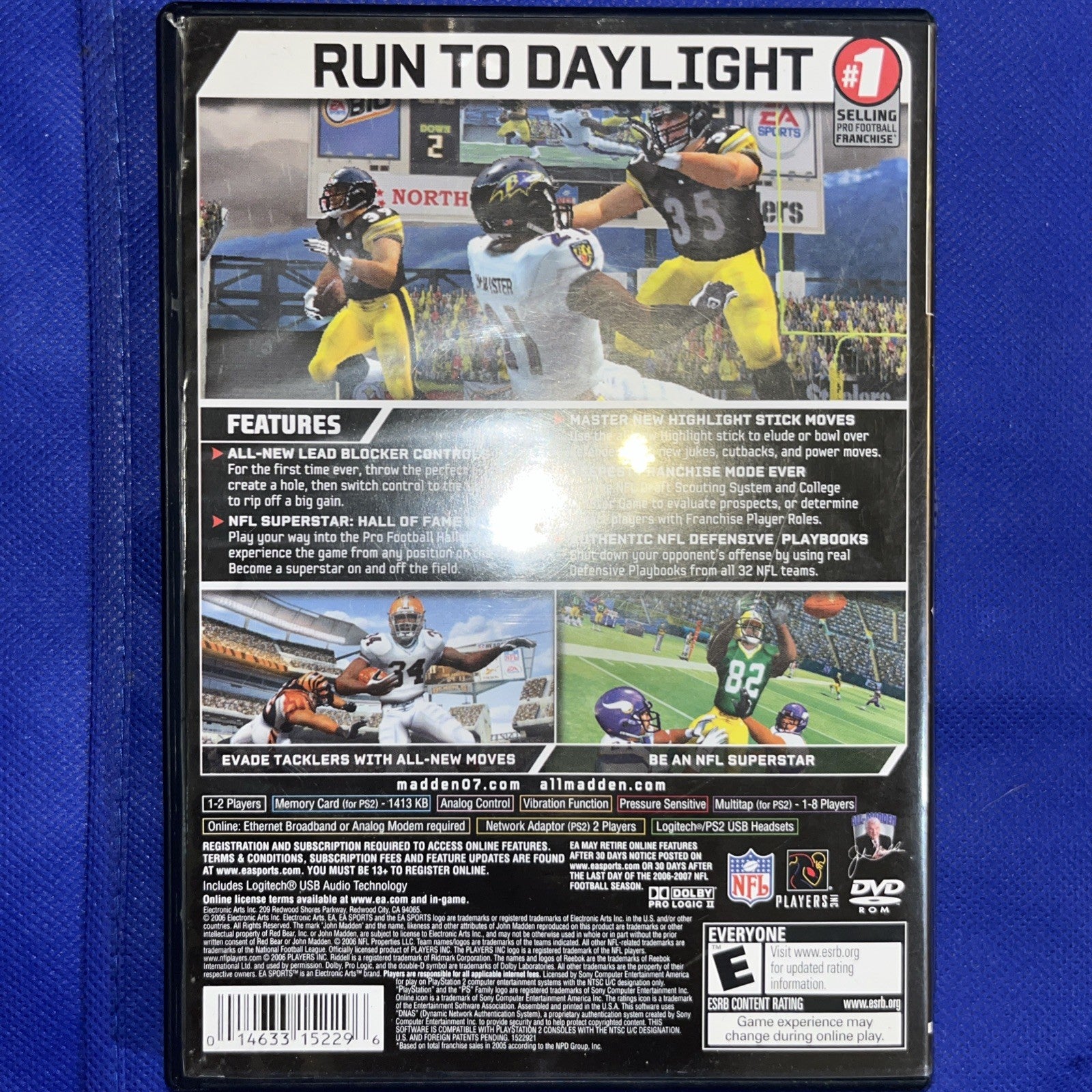 Madden NFL 07 (PS2) Original Case+ Disc Tested. Case Wear And Disc Initialed