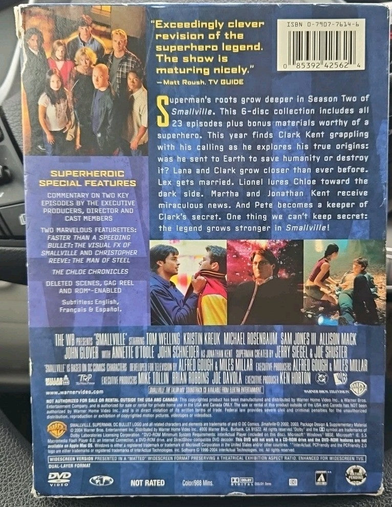 Smallville - Season 2 (DVD, 2004, 6-Disc Set) Tested