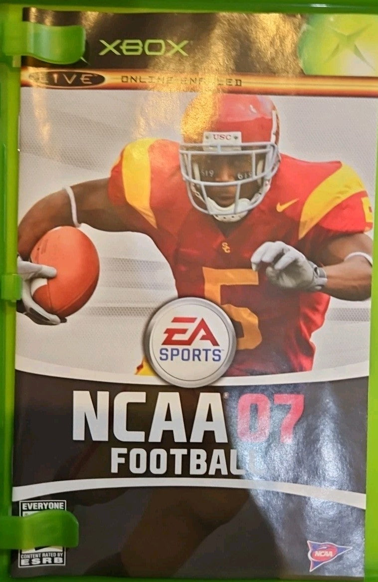 NCAA Football 07 (Microsoft Xbox, 2006) Tested. No Scratches. New Case
