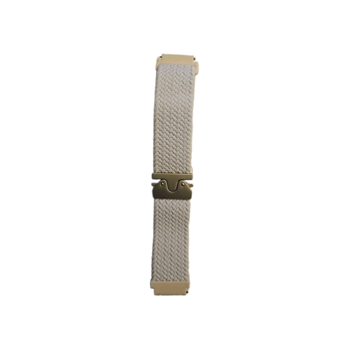 20mm White Braided Woven Watch Band Adjustable Metal Quick Release...