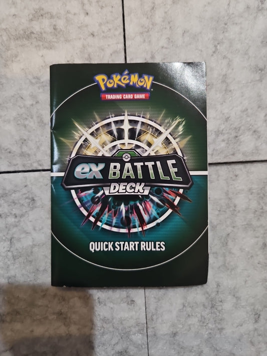 Pokemon Trading Card Game Ex Battle Deck Quick Start Rules