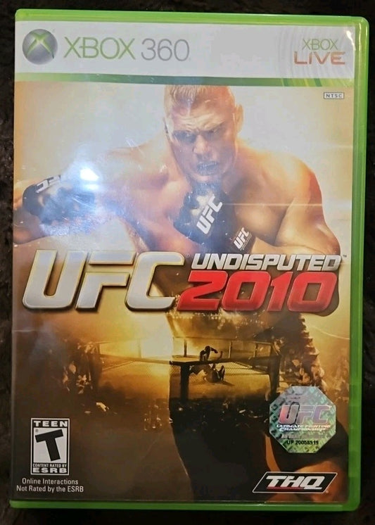 UFC Undisputed 2010 (Microsoft Xbox 360, 2010) No Game. Artwork + Case Only