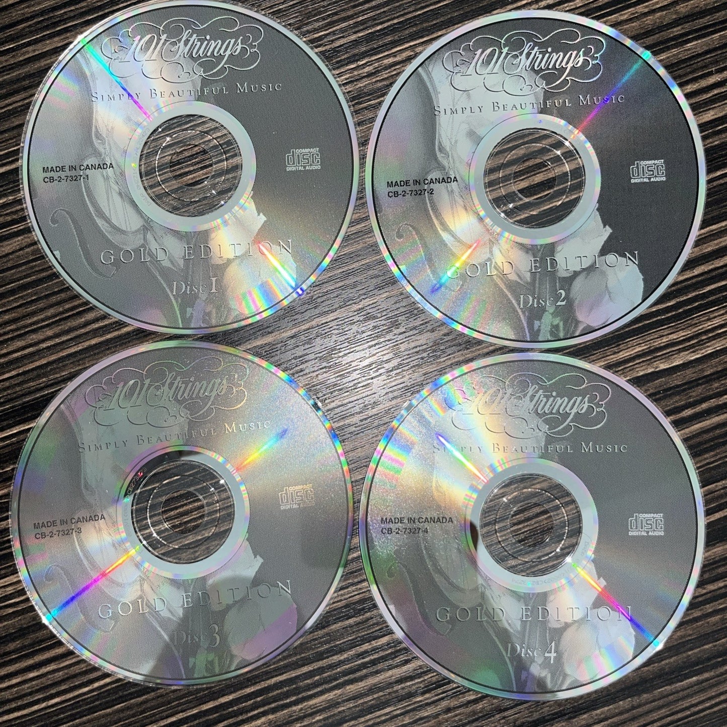 101 Strings Gold Edition Four Disc Set Discs Only Tested No Scratches
