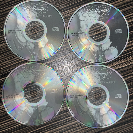 101 Strings Gold Edition Four Disc Set Discs Only Tested No Scratches