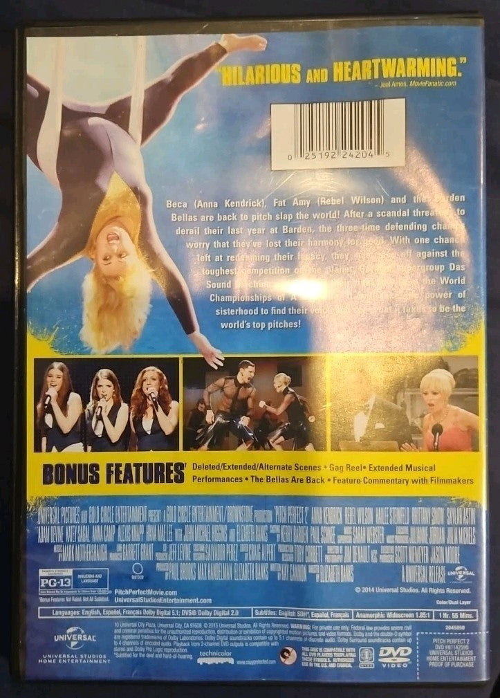 Pitch Perfect 2 (DVD, 2015)