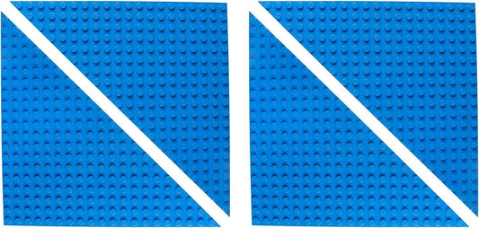 Big Briks 12.5" x 12.5" Stackable Triangle Bases 4 Pack Blue