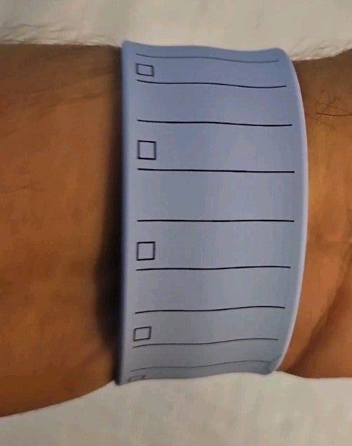 Slap Band Slap Bracelet 8"Ruler and To Do List Vinyl Coated