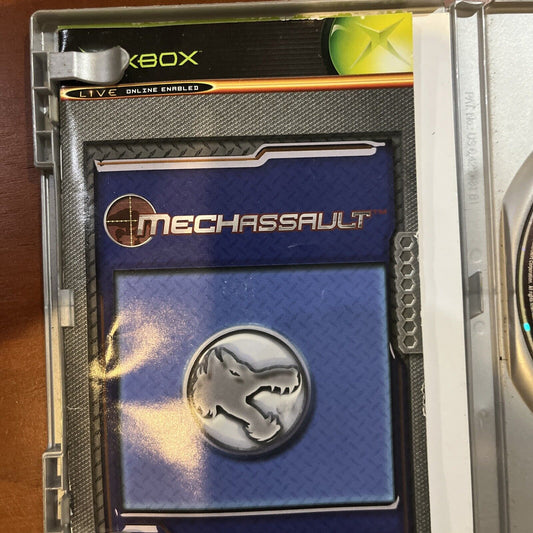 MechAssault Original Xbox Game- W/Manual. No artwork. Tested No Scratches. ￼