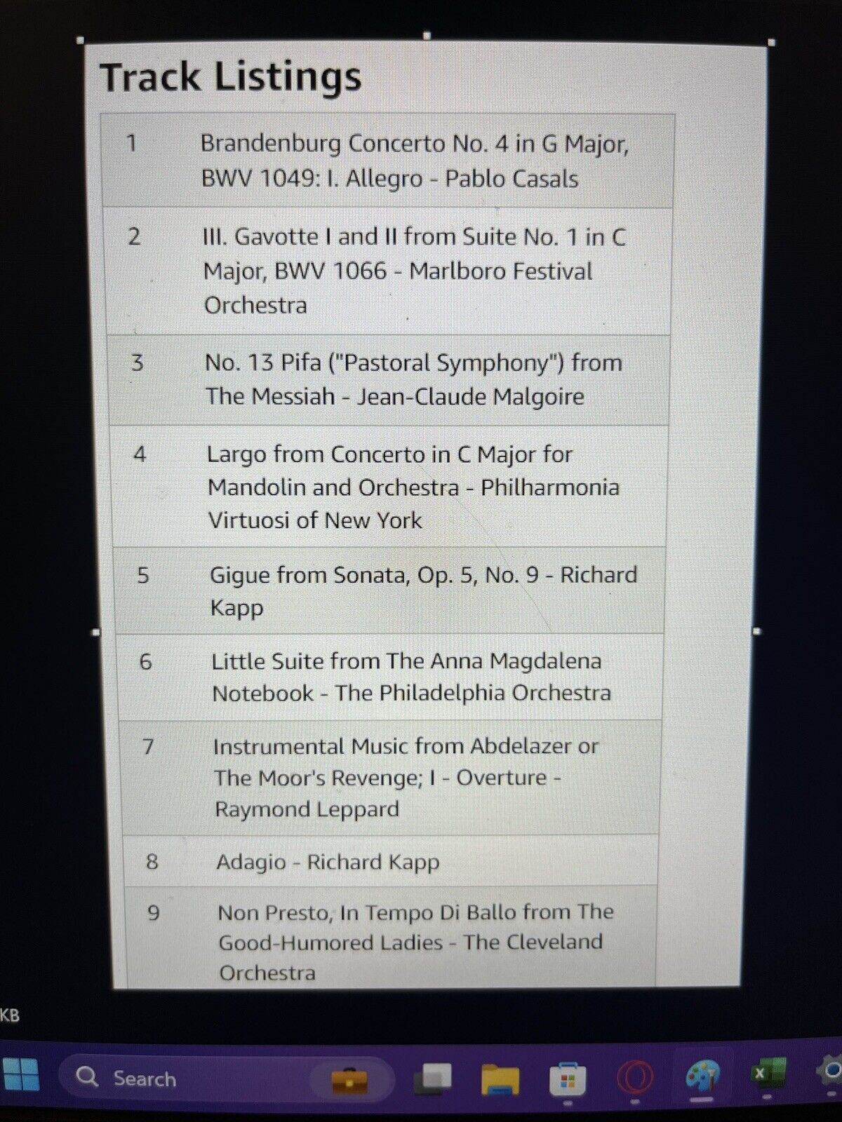 CBS Masterworks Dinner Classics: Sunday Brunch Album (CD, CBS Masterworks) - NEW