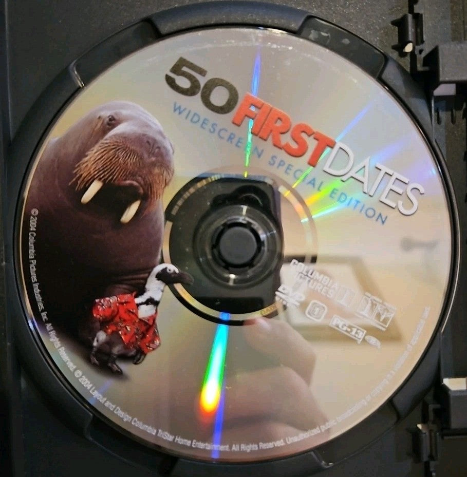 50 First Dates (DVD, 2004, Widescreen Special Edition) Tested. No Scratches