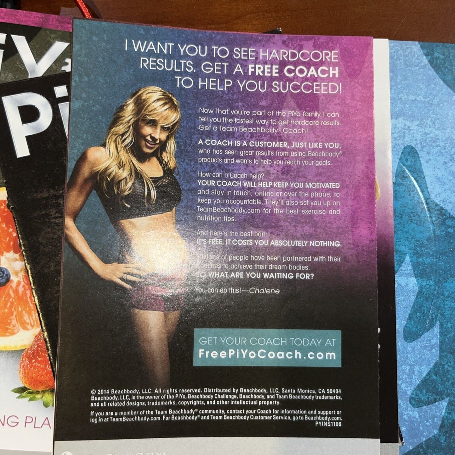 Chalene Johnson's PiYo Base Kit - 4 DVD Set - Beachbody Workout With inserts