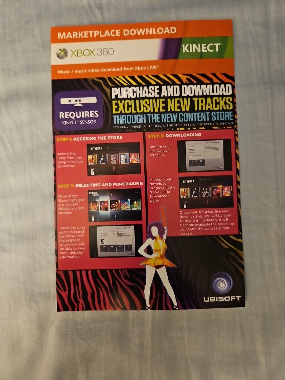 Just Dance 4 (Microsoft Xbox 360, 2012) CIB