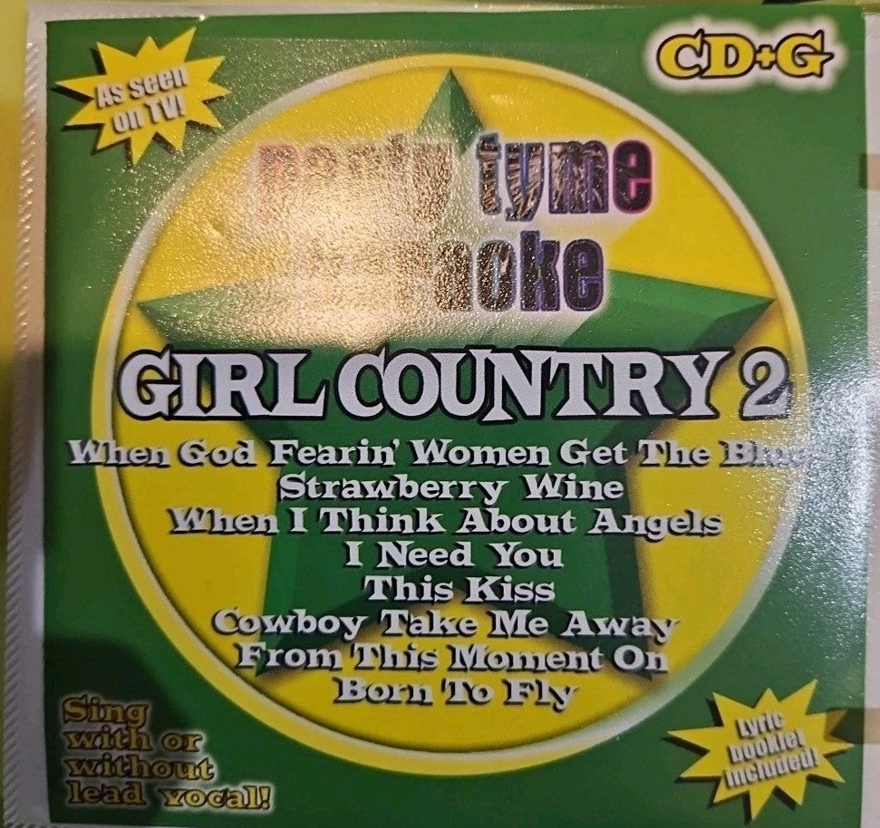 Party Tyme Karaoke: Girl Country Party Pack by Sybersound (CD, 2006)