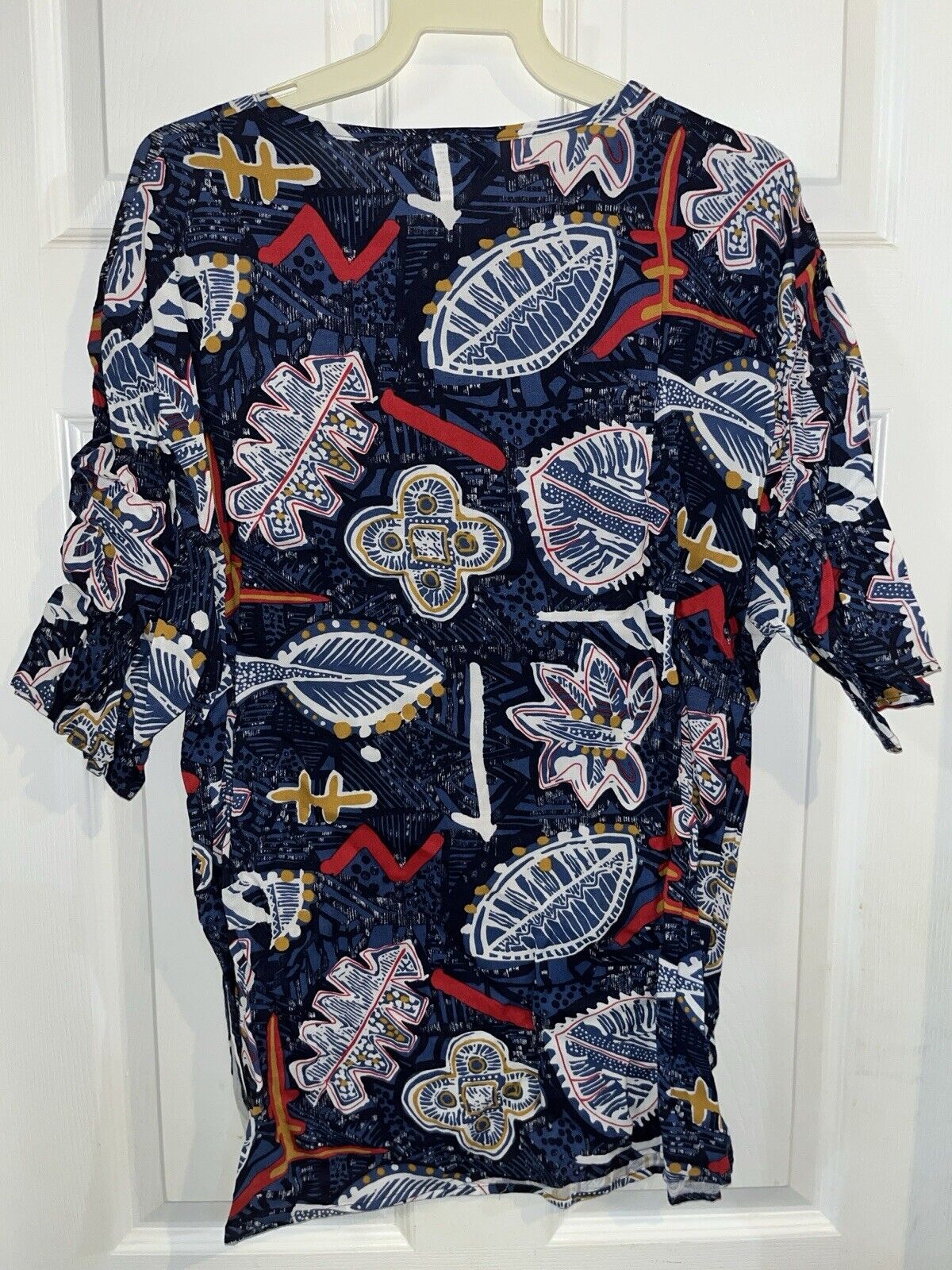 Angderson Size Large Short Sleeve Shirt And Bermuda Shorts Set 100% Rayon