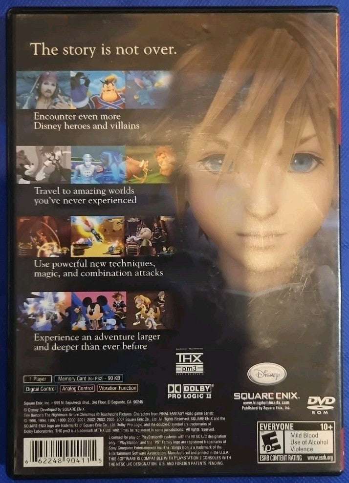 Kingdom Hearts 2 - Greatest Hits (PS2) Mint. Tested. w/Manual