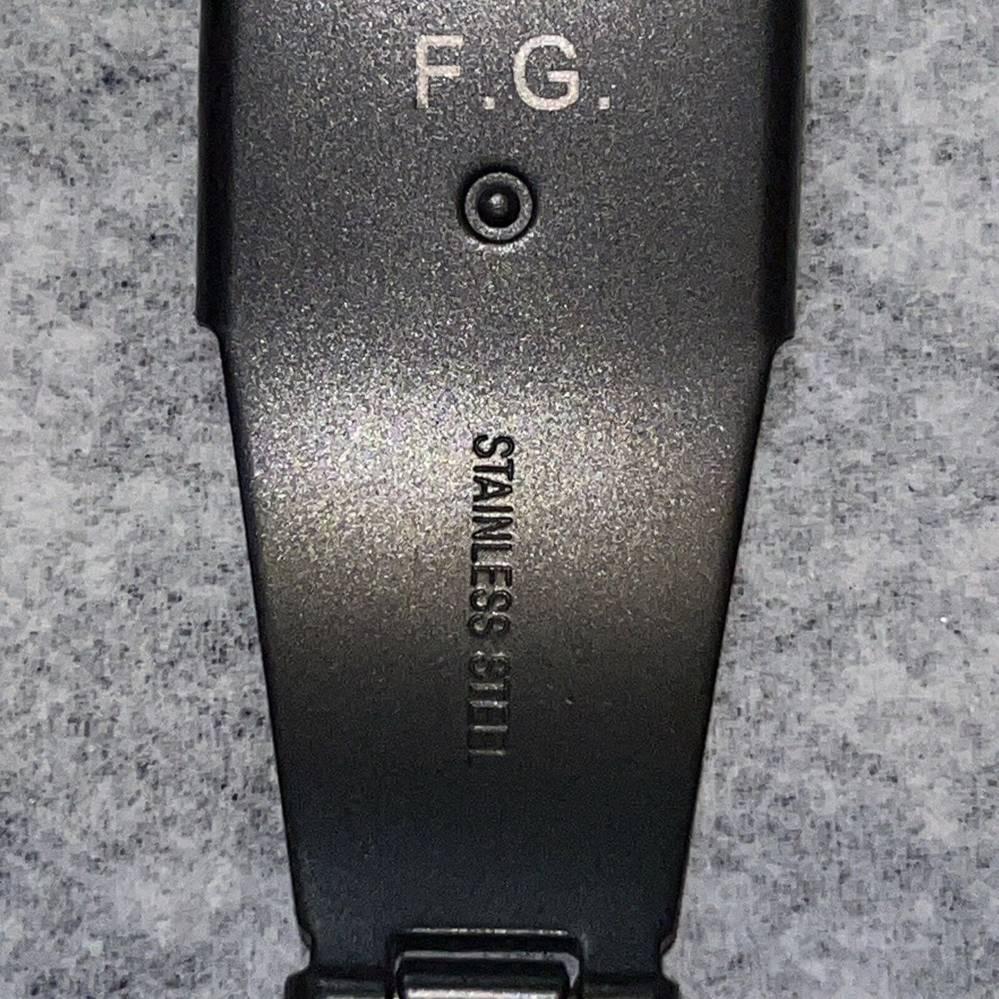 F.G. Black Apple Watch Band w/ Hinge Clasp. 38/40/41mm Series 4,5,6,7,8,9 & SE