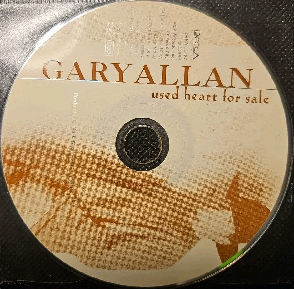 Used Heart for Sale by Gary Allan (CD, 1996) Tested. Disc Only