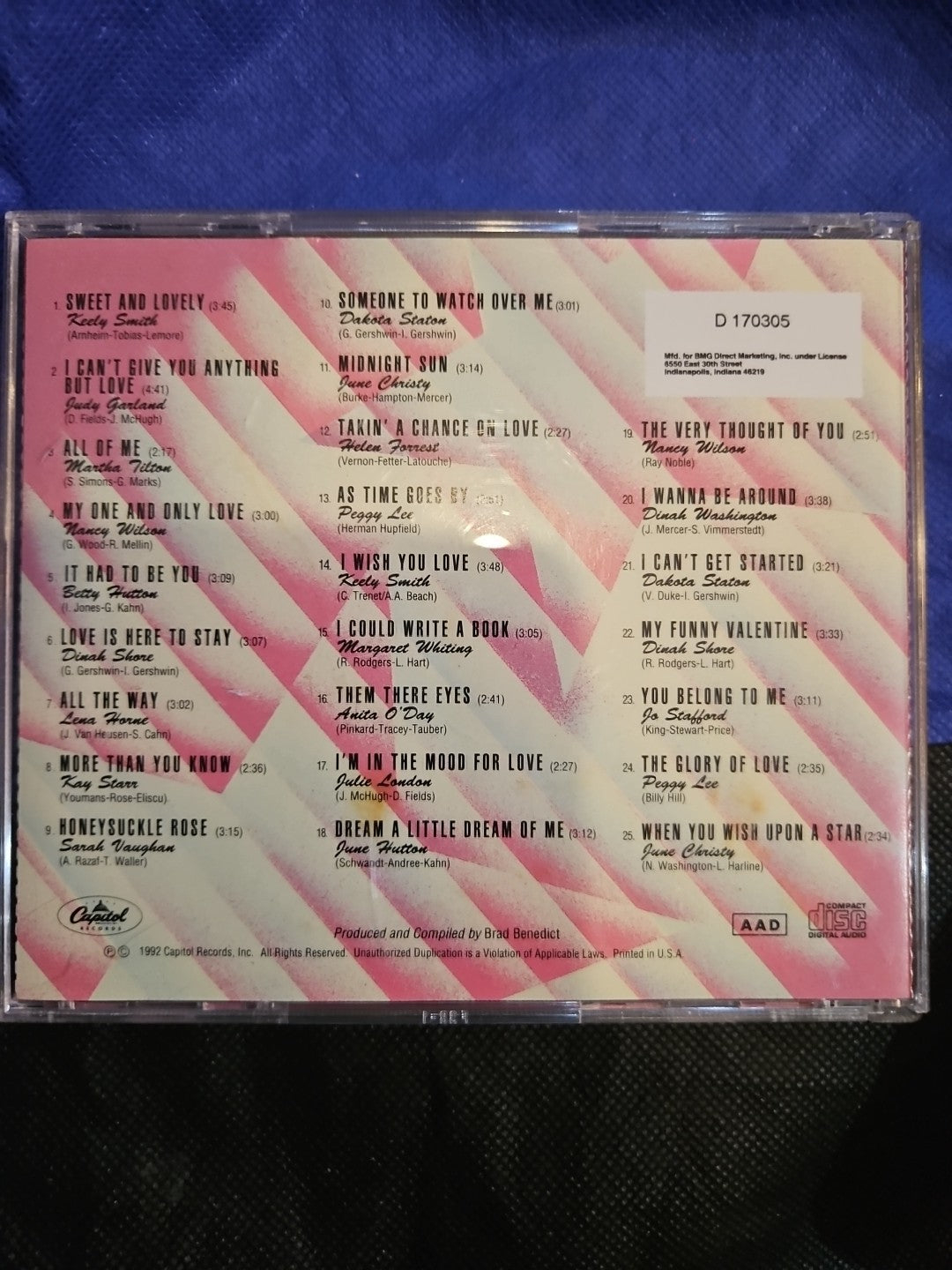 Sweet and Lovely: Capitol's Great Ladies of Song, Vol. 1 by Various Artists (CD,